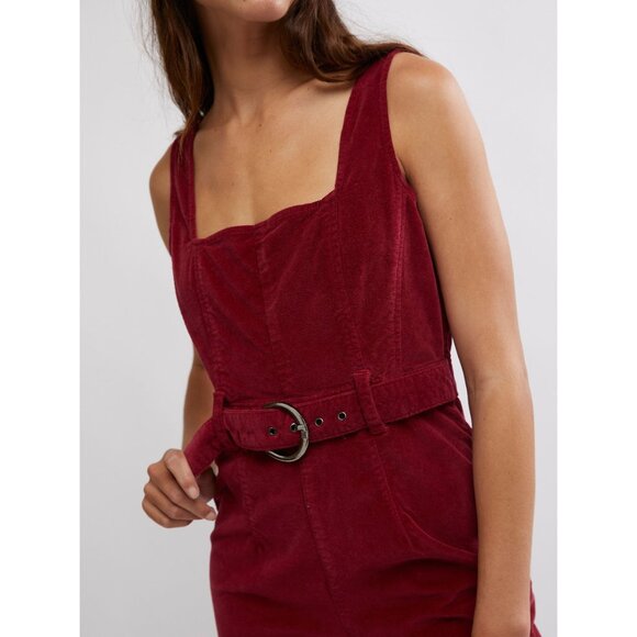 FREE PEOPLE Party Starter One Piece / Holly Berry - Picture 5 of 11